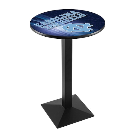 Holland Bar Stool Co 36" Blk Wrinkle North Carolina Pub Table, 28" dia. Top L217B3628NorCar-D2